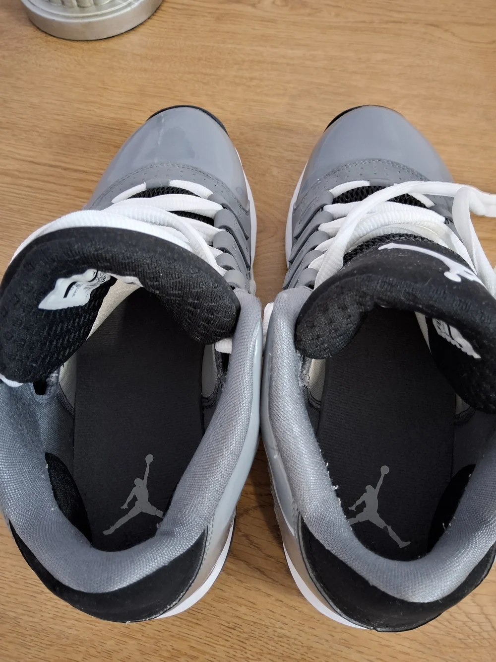 Nike Air Jordans 467893-002 Gray and Black Men's High-Top Sneakers Size 8